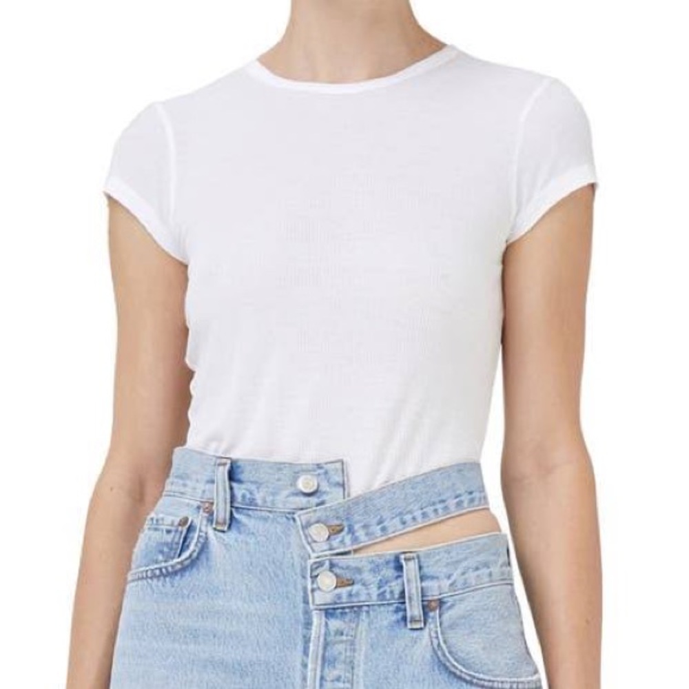 Agolde Ren Ribbed T-Shirt